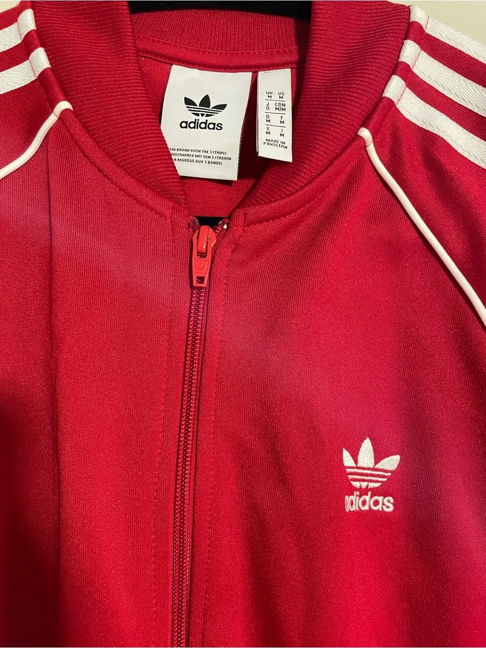 Adidas Men’s Red Track Jacket & Pants Set